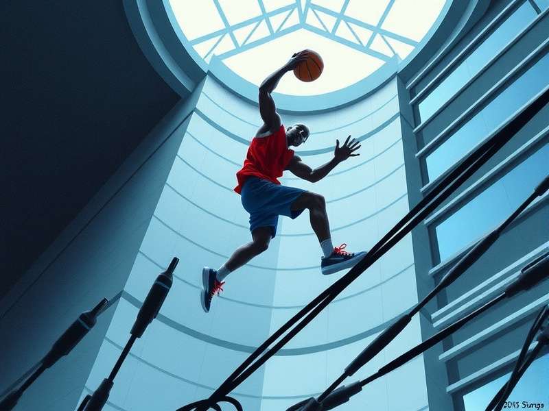 Dunk Slum Virtuoso Street Court - A busy slum basketball court with players in action